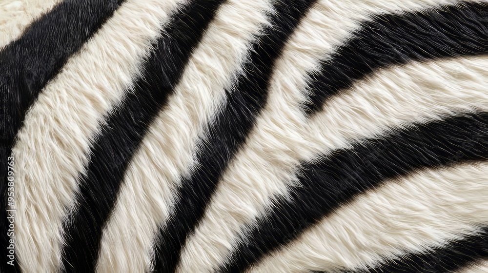 Close-up of Zebra Fur Texture, Wild Animal Pattern Generative AI Close-up of Zebra Fur Texture, Wild Animal Pattern Generative AI