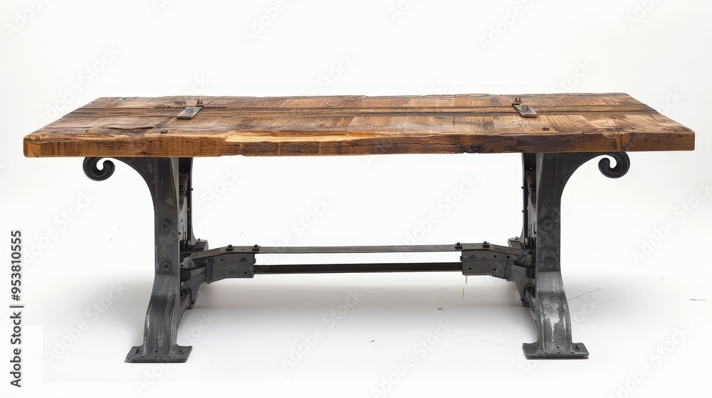 dining table with a reclaimed wood top and industrial metal legs dining table with a reclaimed wood top and industrial metal legs