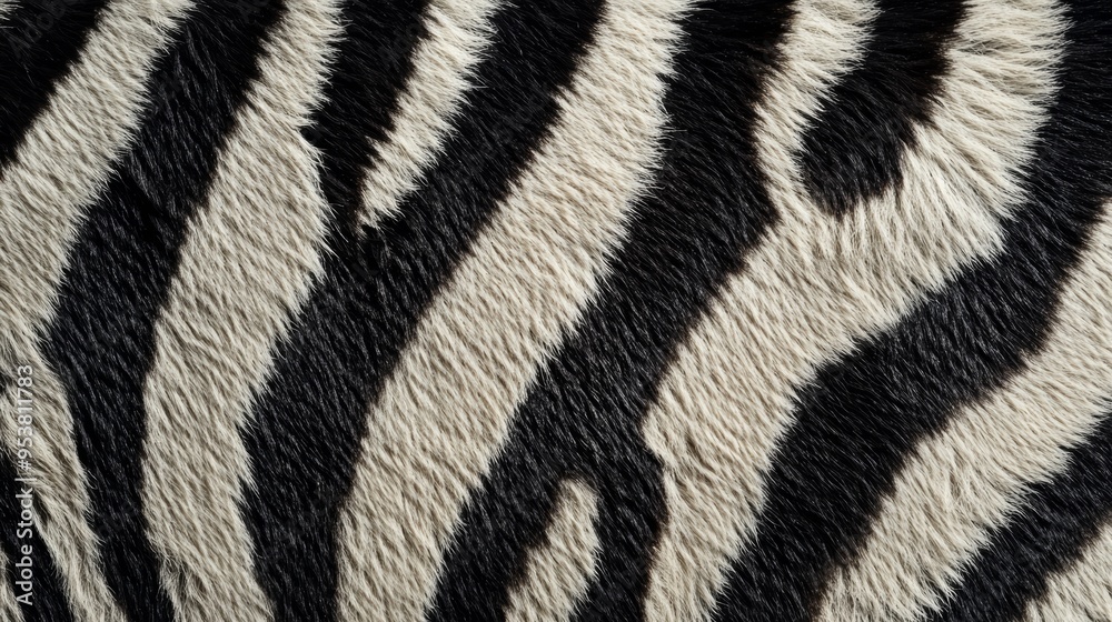 Zebra Skin Texture with Beige, Black and White Colors, Animal Pattern for Design and Decoration Generative AI Zebra Skin Texture with Beige, Black and White Colors, Animal Pattern for Design and Decoration Generative AI