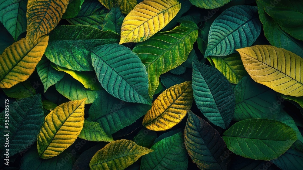 Fototapeta premium green leaves background