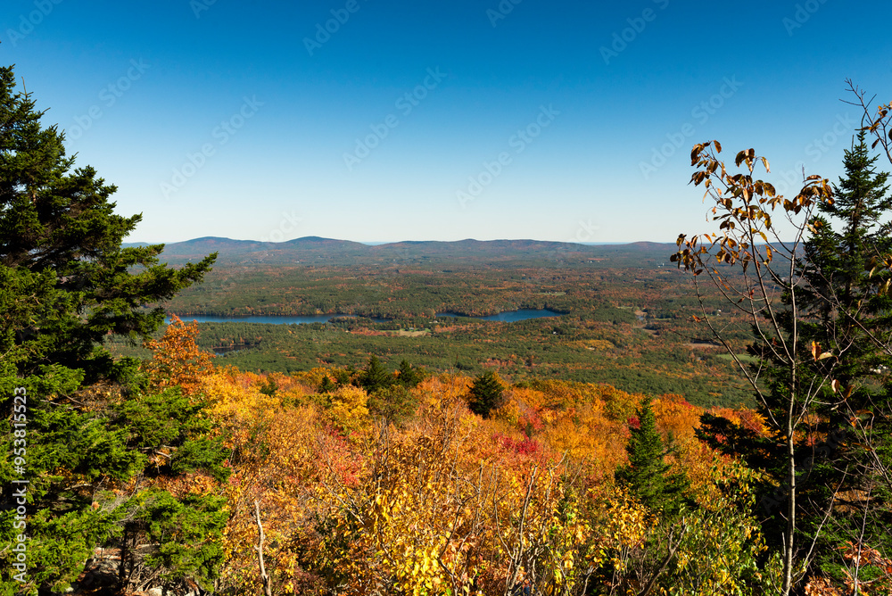 Fall foliage colors in New Hamphire by a sunny day Fall foliage colors in New Hamphire by a sunny day