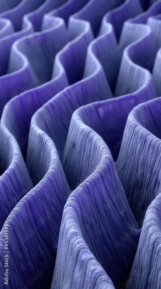 Fototapeta premium A close-up image of a patterned fabric with a gradient of blue shades