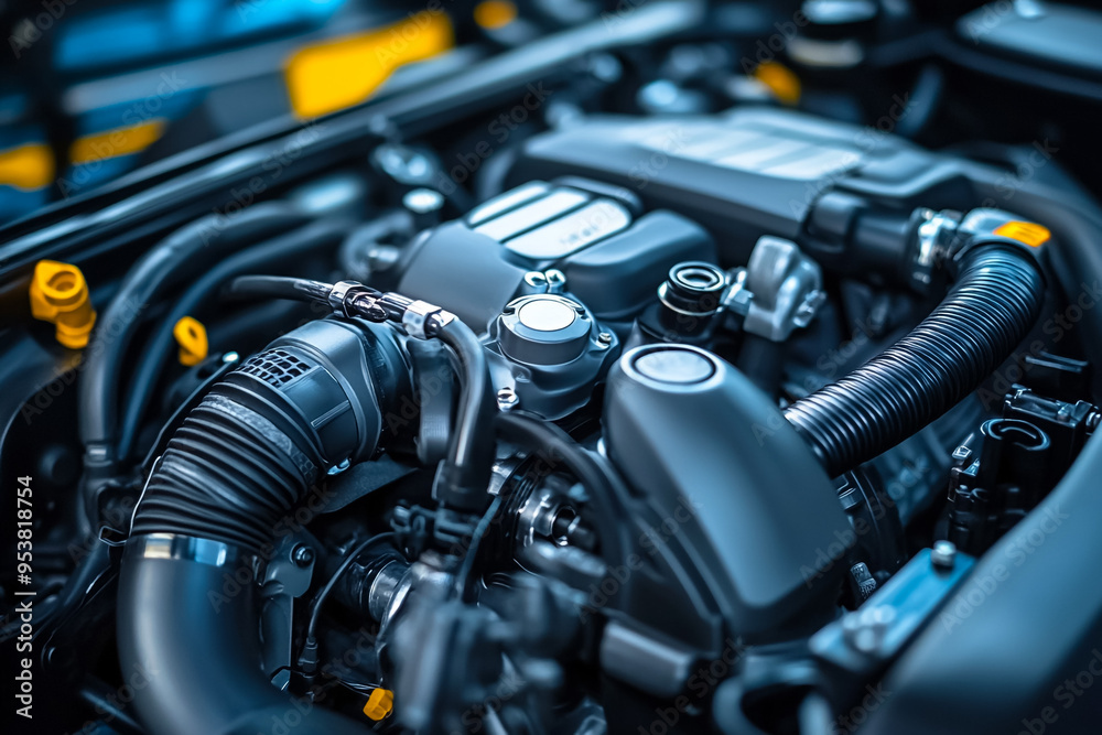Fototapeta premium Modern car engine