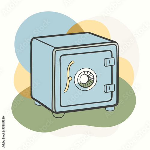 Safe: Metal Safe Symbolizing Security and Asset Protection
