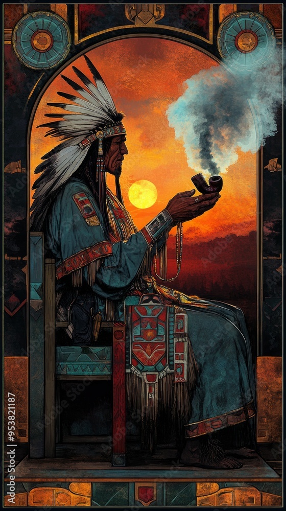 Sacred Pipe Calumet Spiritual Ceremony Native American Spirituality Religion Spiritual Symbol Sacred Pipe Calumet Spiritual Ceremony Native American Spirituality Religion Spiritual Symbol
