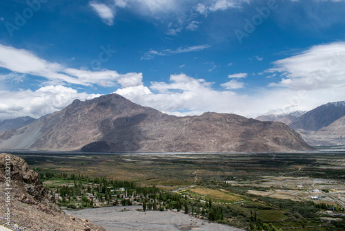 Beautiful landscape view of Nubea Valley leh Ladakh India