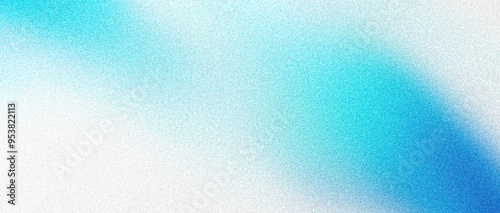 Fototapeta Naklejka Na Ścianę i Meble -  Blue white grainy background, abstract noise texture banner, header cover poster backdrop design