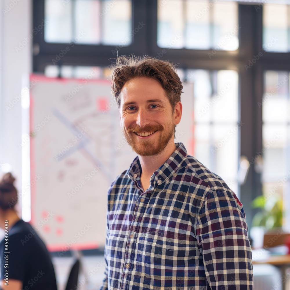 Smiling Businessman Portrait. Smiling Businessman Portrait.