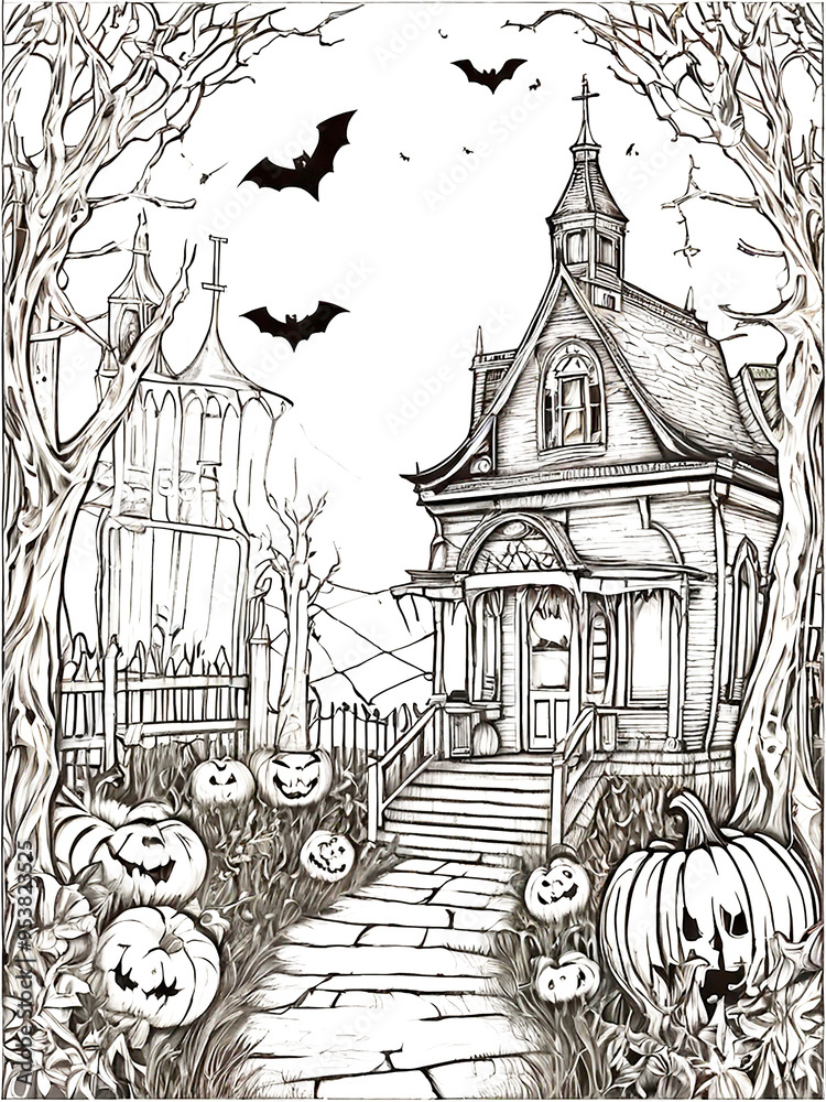 Halloween coloring page Halloween coloring page
