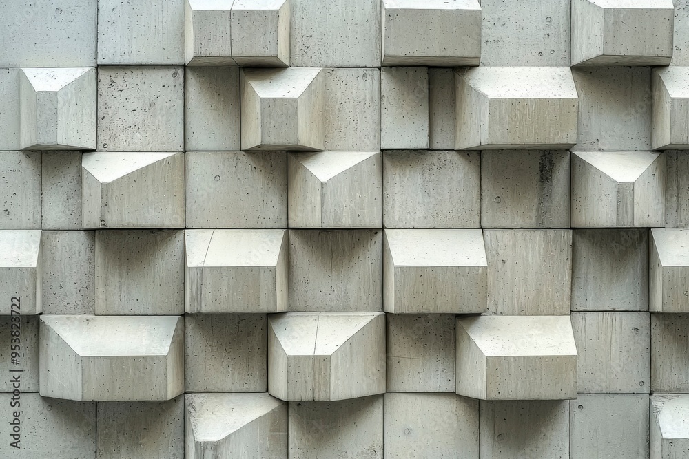 A Geometric Pattern of Interlocking Concrete Blocks A Geometric Pattern of Interlocking Concrete Blocks