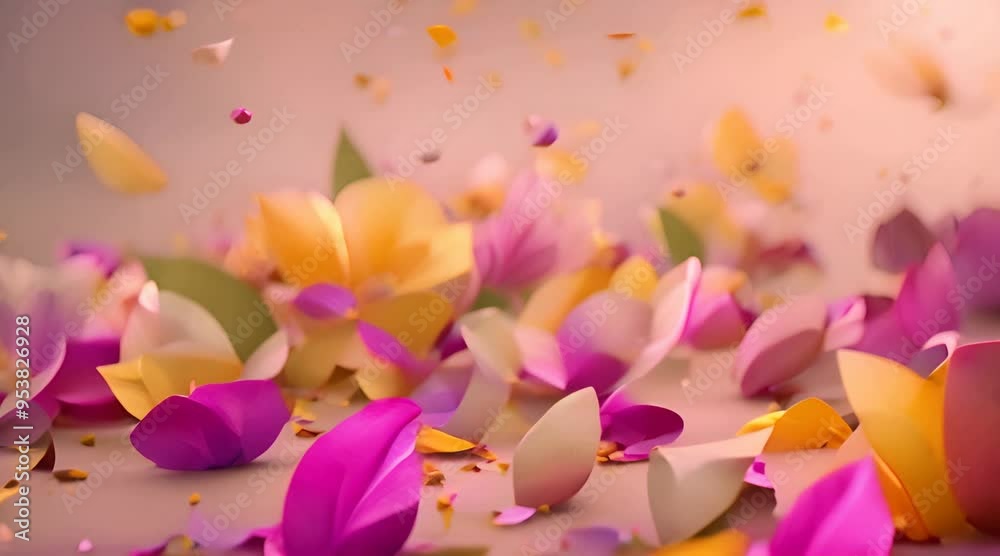 The perfect start to spring these flower petal explosions bring joy happiness and color to this joyful seasonal celebration 4k animation