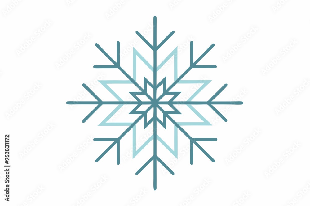 illustration of a snowflake icon