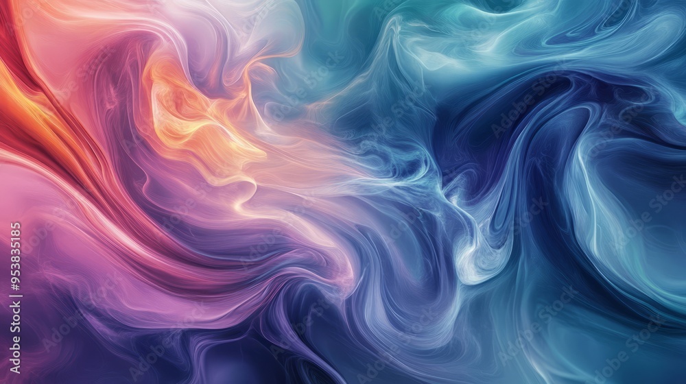 Fototapeta premium Airborne Abstract: Swirling Patterns and Soft Lines in Art