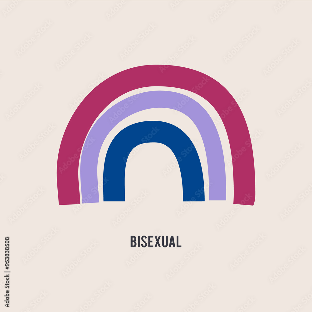 LGBTQ Pride Rainbow Flag. LGBT Community Design - Bisexual. Stock sexual identity pride flag LGBTQ Pride Rainbow Flag. LGBT Community Design - Bisexual. Stock sexual identity pride flag