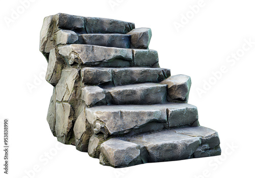 Rugged Stone Staircase - Architectural Design Inspiration