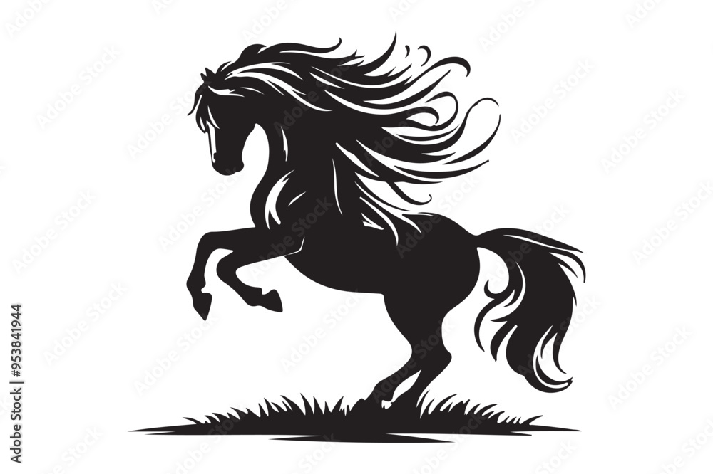 Horse silhouette vector illustration Horse silhouette vector illustration