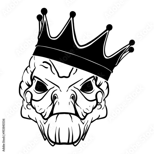 Alien Wearing A Crown