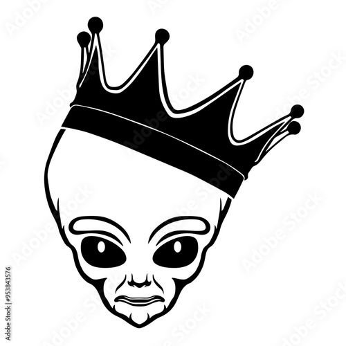 Alien Wearing A Crown