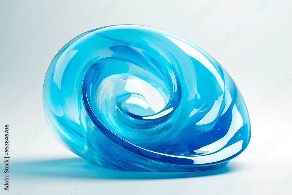 Blue abstract 3d render background Blue abstract 3d render background