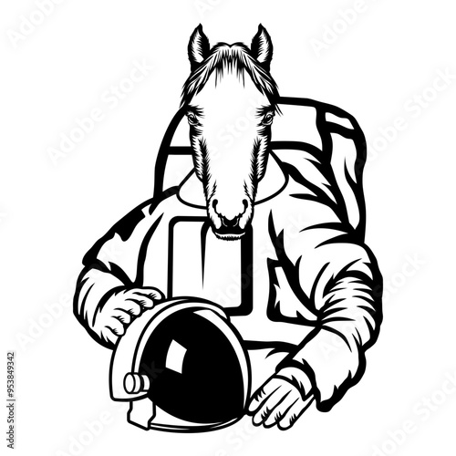 Astronaut Horse