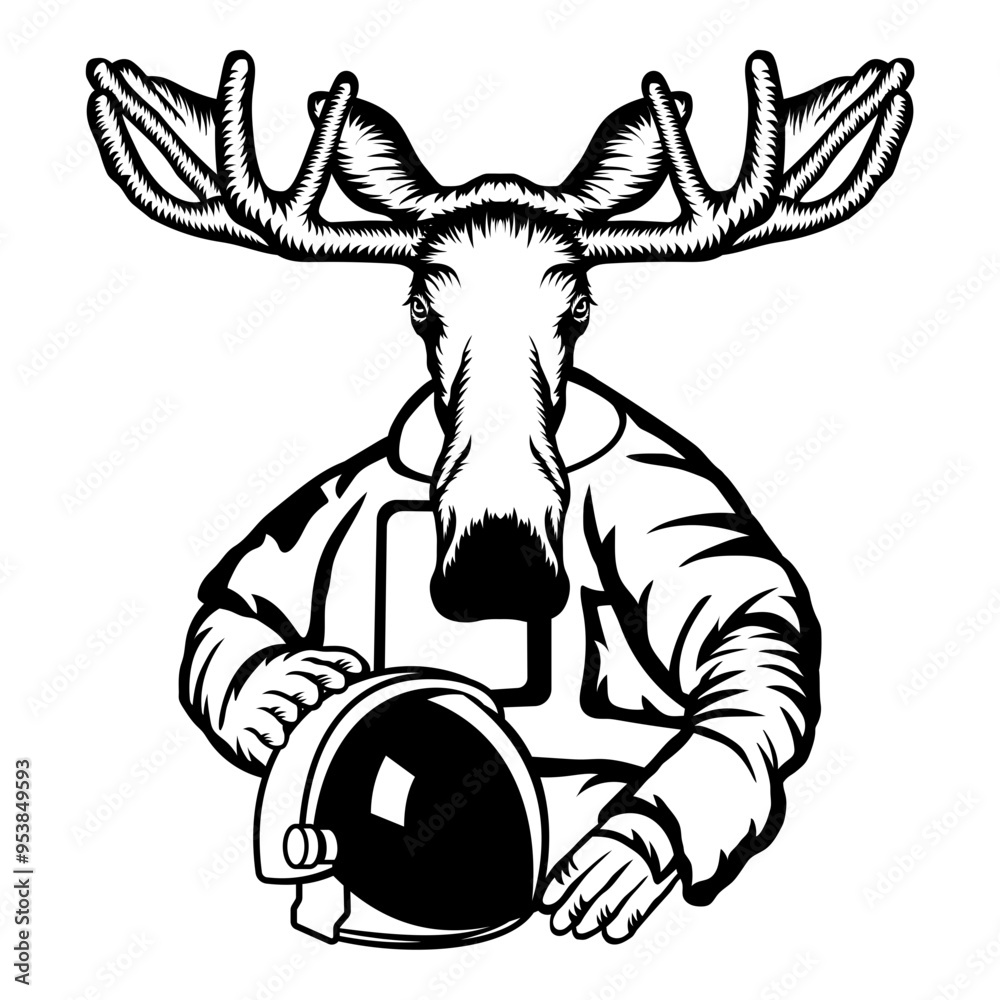 Fototapeta premium Astronaut Moose