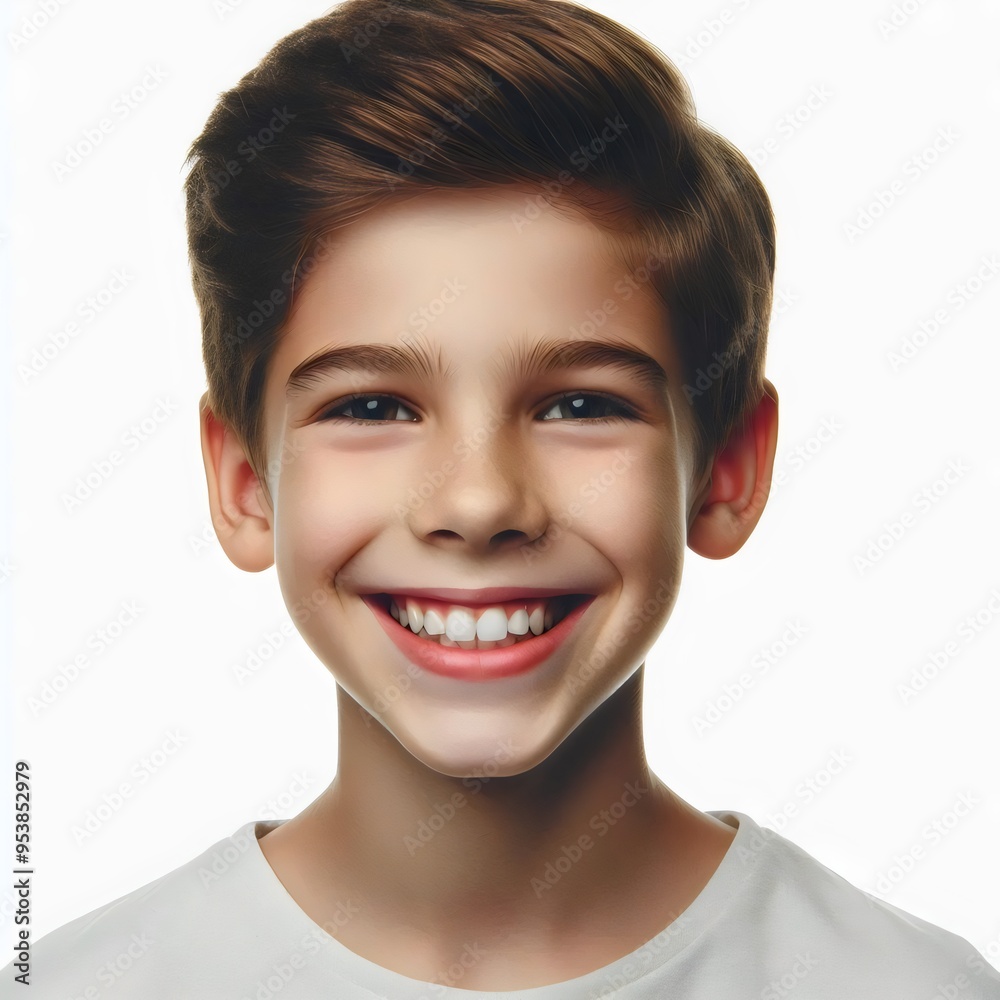 Smiling boy isolated on white background Smiling boy isolated on white background
