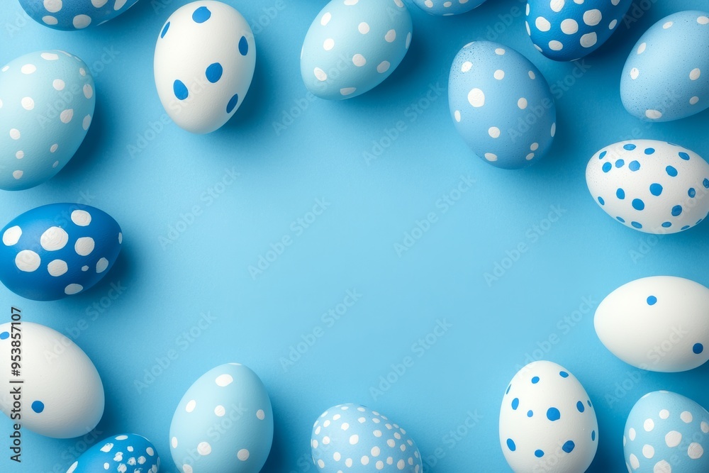 Easter Eggs in Studio Light Setup for Spring Holiday Decoration Generative AI Easter Eggs in Studio Light Setup for Spring Holiday Decoration Generative AI