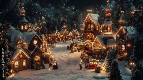 The Santa's Village located at the North Pole. photo