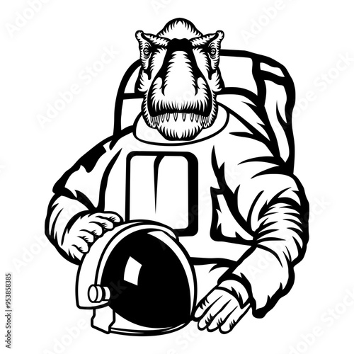 Astronaut T-rex