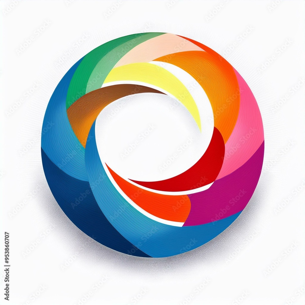 logo base spirale ronde en couleur pour entreprise ou association dessin ia logo base spirale ronde en couleur pour entreprise ou association dessin ia