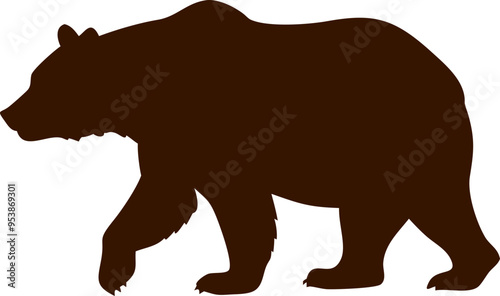 brown bear silhouette