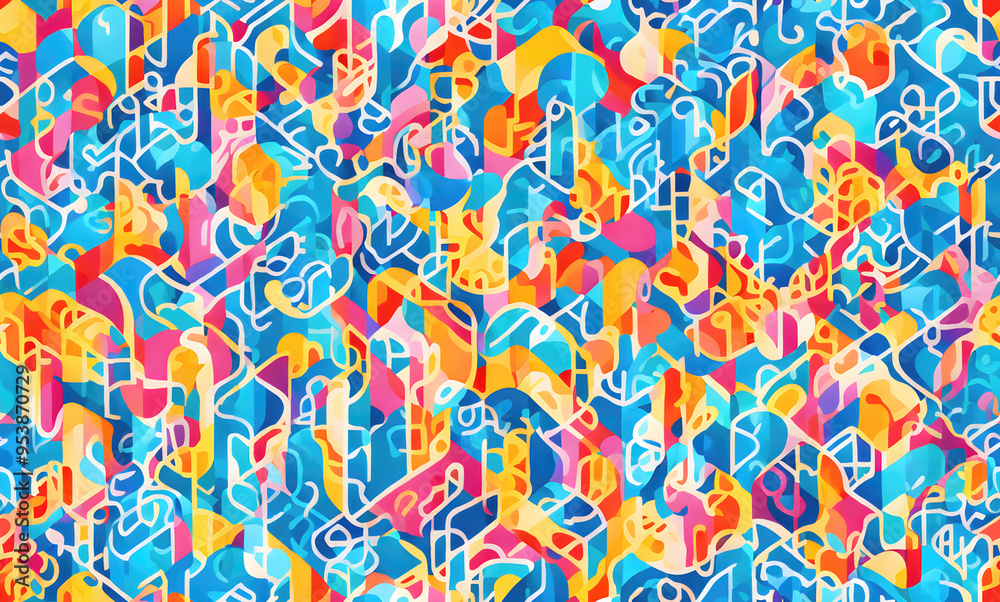 Abstract seamless geometric pattern. Abstract seamless geometric pattern.
