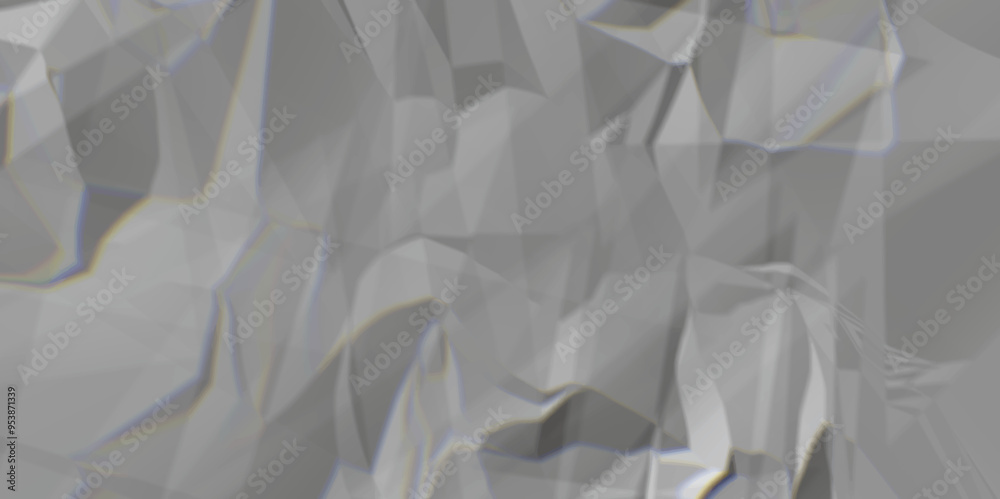 Obraz premium Gray crumpled paper texture background. white fabric crushed textured crumpled. white wrinkly backdrop paper background. gray paper texture material.panorama grunge wrinkly paper texture.paper texture