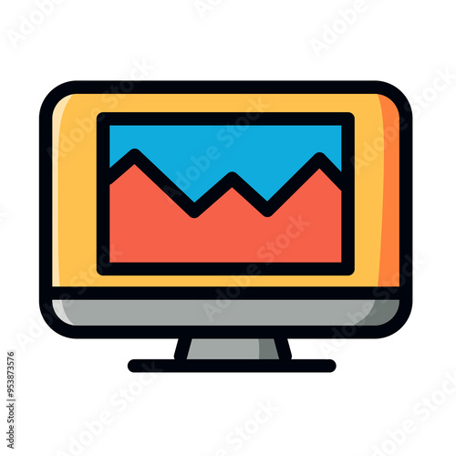 monitor icon that displays a graphic image