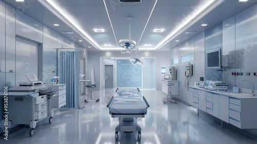 3d operating room hospital surgery hospital environment healthcare working atmosphere, hospital