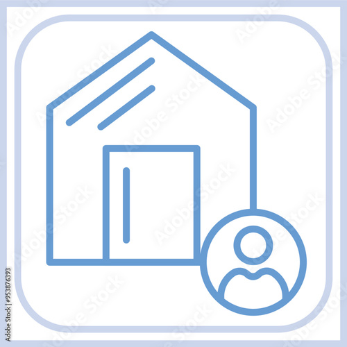 Real Estate Broker icon Design