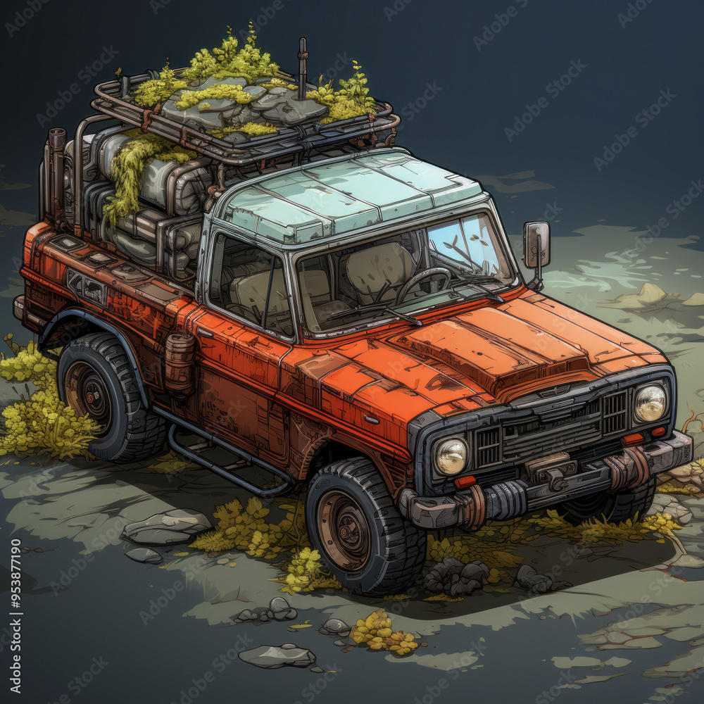 Off-Road Expedition Vehicle Fully Equipped for Adventure