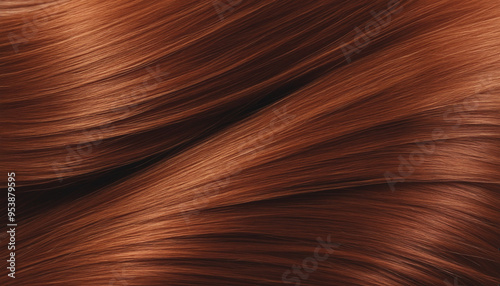 Texture cheveux auburn roux brun publicité mode beauté.