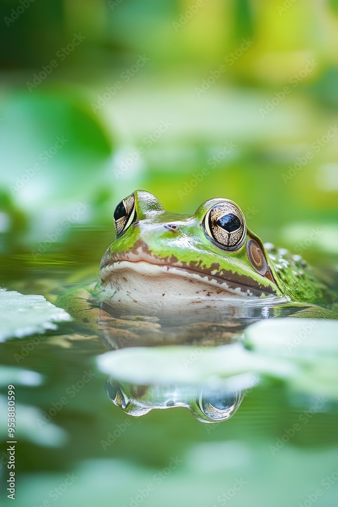 Frog on Lily Pads Frog on Lily Pads