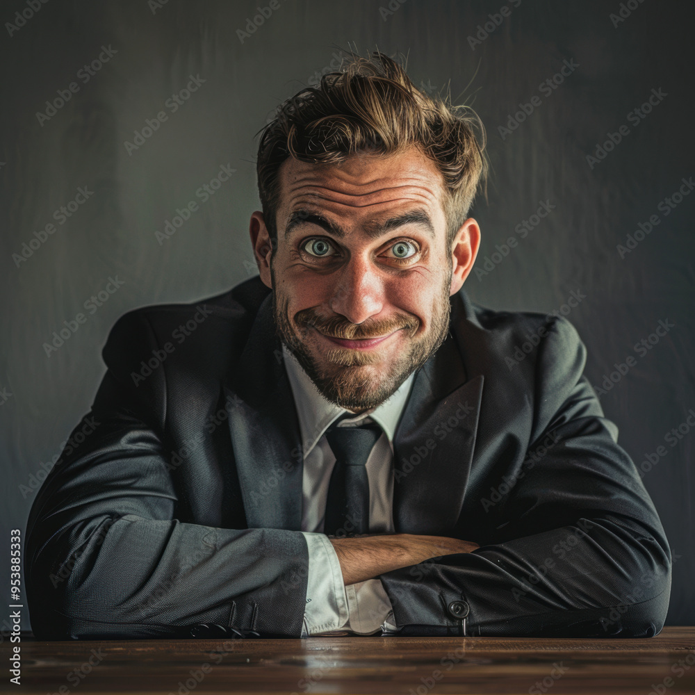 Suspicious Businessman. Suspicious Businessman.