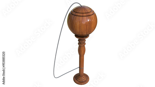 wooden bilboquet toy