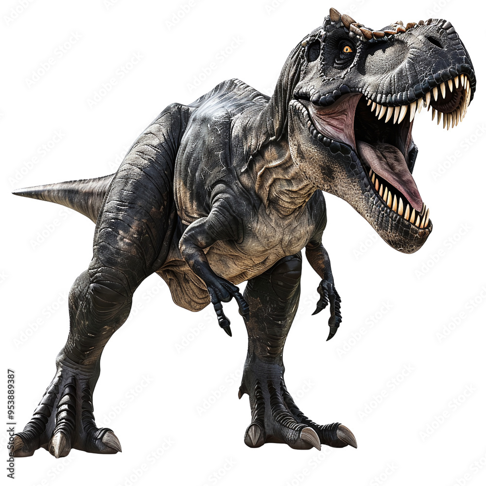 Black T-Rex Dinosaur Illustration Black T-Rex Dinosaur Illustration