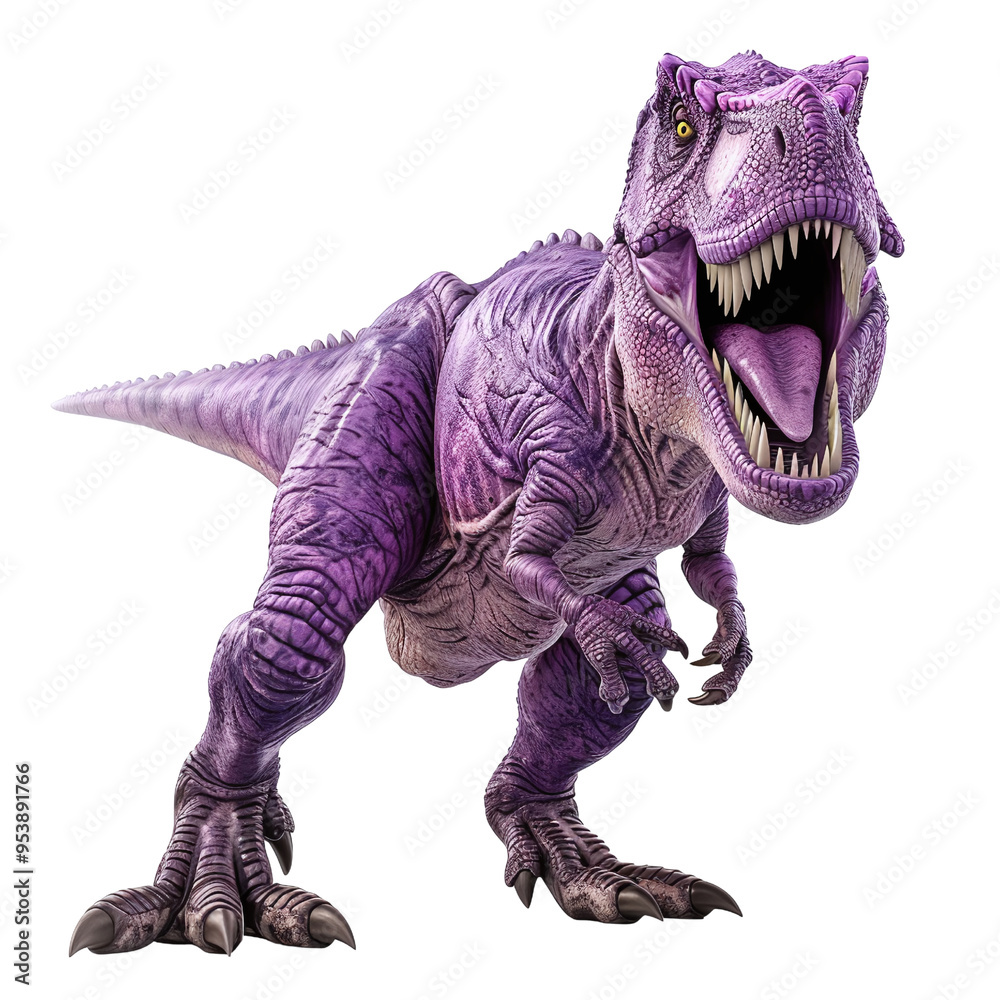 Purple T-Rex Dinosaur Illustration Purple T-Rex Dinosaur Illustration