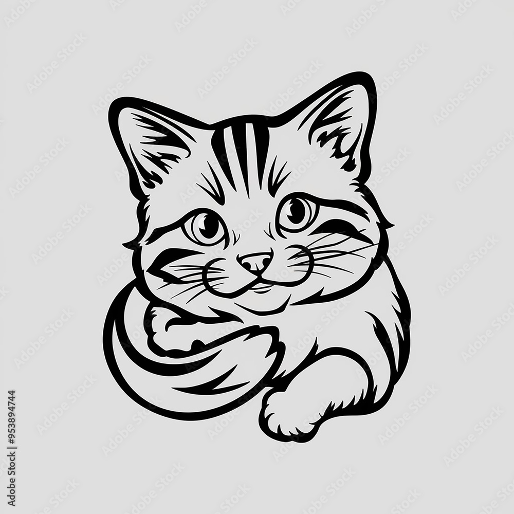 Cookie Cat with a Friendly Face