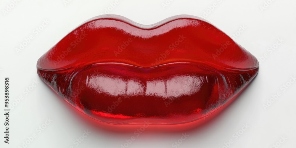 Fototapeta premium Red glass object