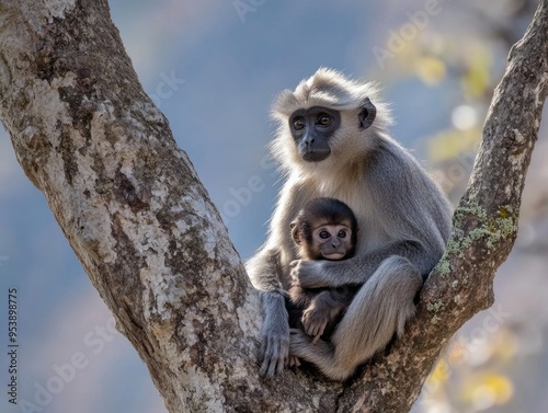 Monkey with Baby Monkey