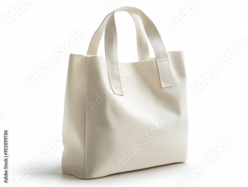 The Elegance of Simplicity A White Tatami Tote Bag on a Pristine Background Tote bag