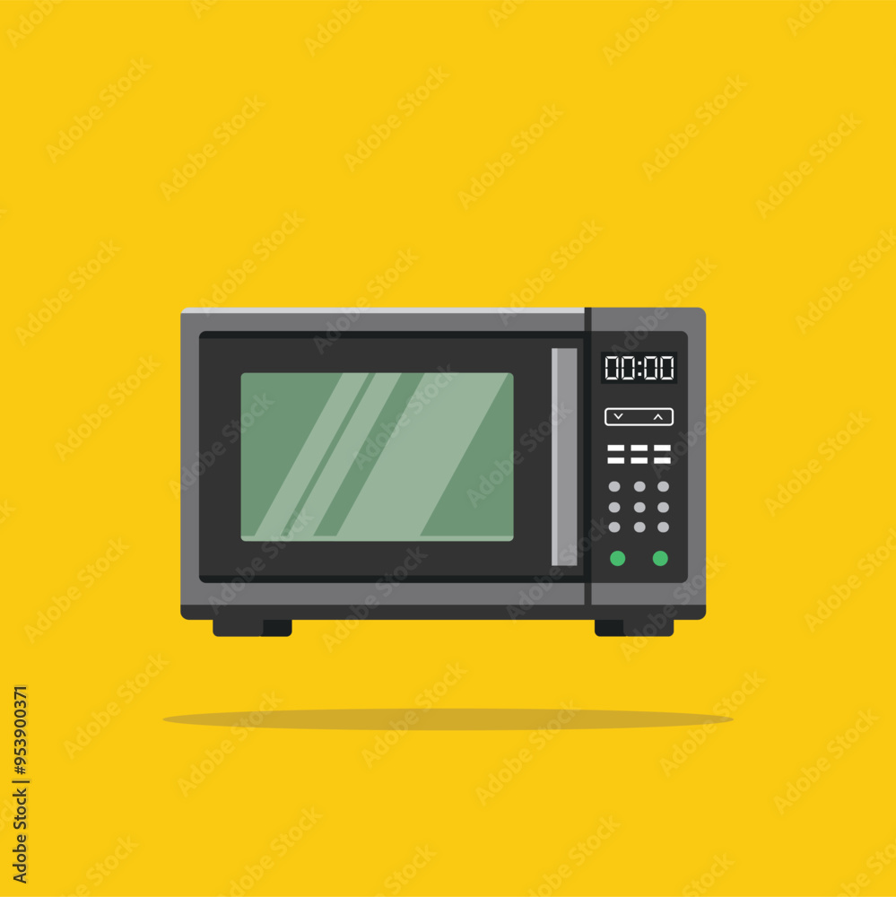 microwave oven icon logo with timer, cooking utensil illustration. suitable for poster and web icon microwave oven icon logo with timer, cooking utensil illustration. suitable for poster and web icon