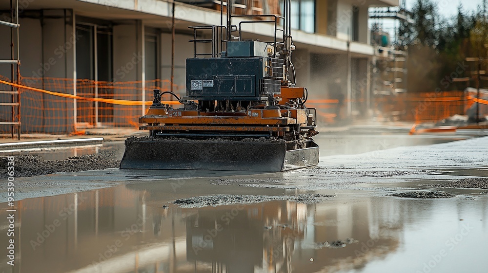When building a pool platform, sand is compacted by a vibratory vibratory tamping machine. When building a pool platform, sand is compacted by a vibratory vibratory tamping machine.