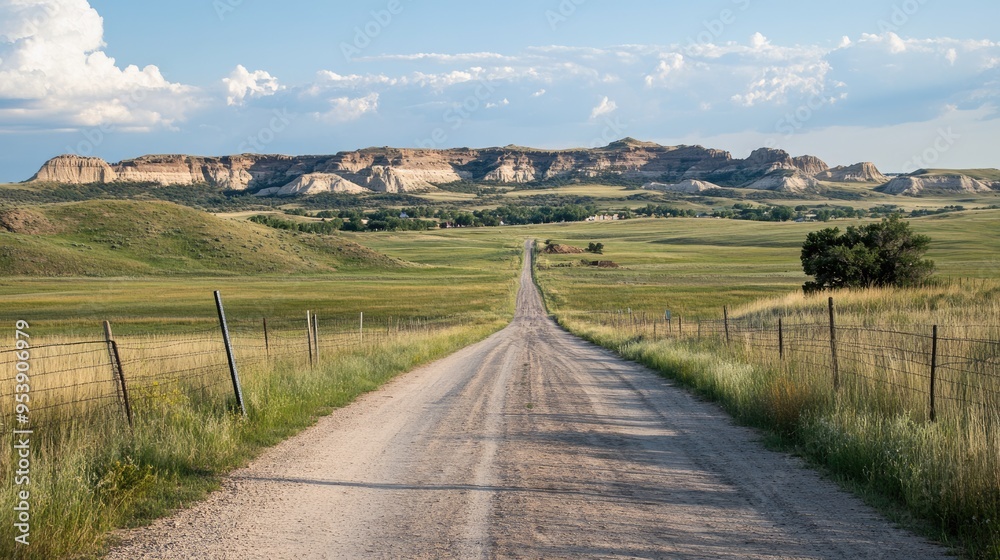 Naklejka premium Pine Ridge Indian Reservation, South Dakota, USA: Explore the Navajo Culture in the Badlands